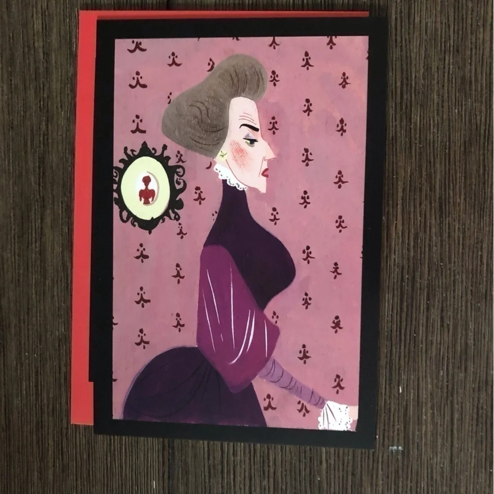 Disney Villains Postcards: Cinderella: Lady Tremaine and Lucifer 4 pack.